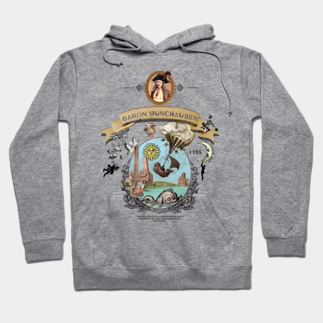 Baron Munchausen Hoodie by ThinkMossGraphics